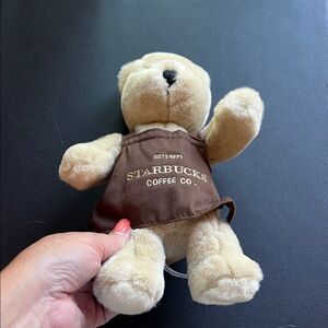 Starbucks Beige Plush Bear with Brown Apron